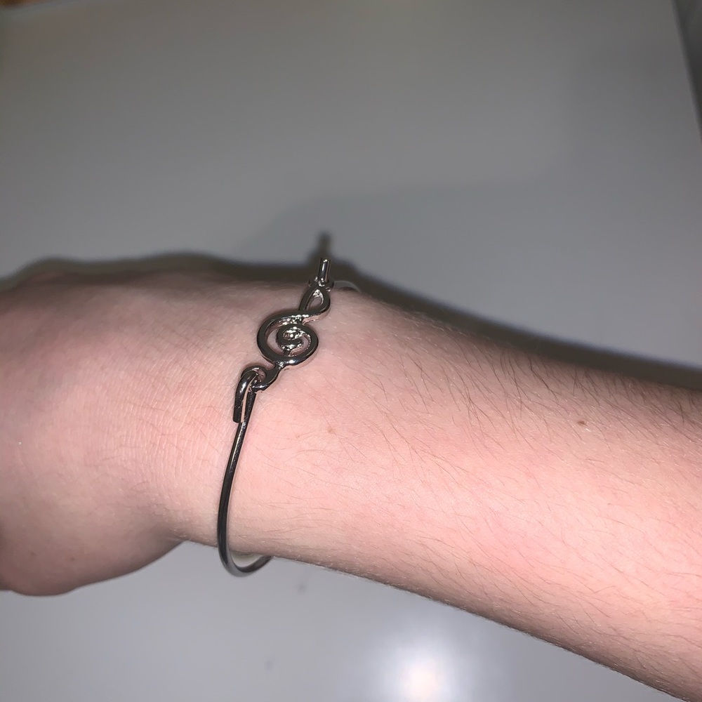 Sterling Silver Music Note Bracelet